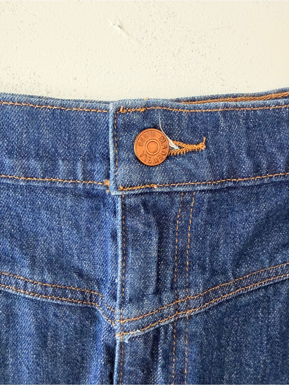 Madewell Dark Blue Stretch Denim A-Line Mini Skirt Women’s size 29 - Picture 2 of 10